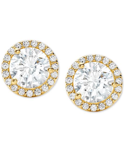 michael kors earrings studs|michael kors halo stud earrings.